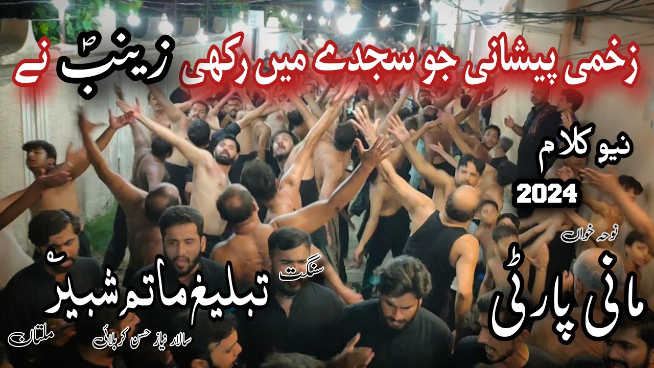 Zakhmi Paishani Jo Sajdy M Rkhi Zainab s.w Ny | New Noha 2024 | Mani Party Multan | A.T.M.S