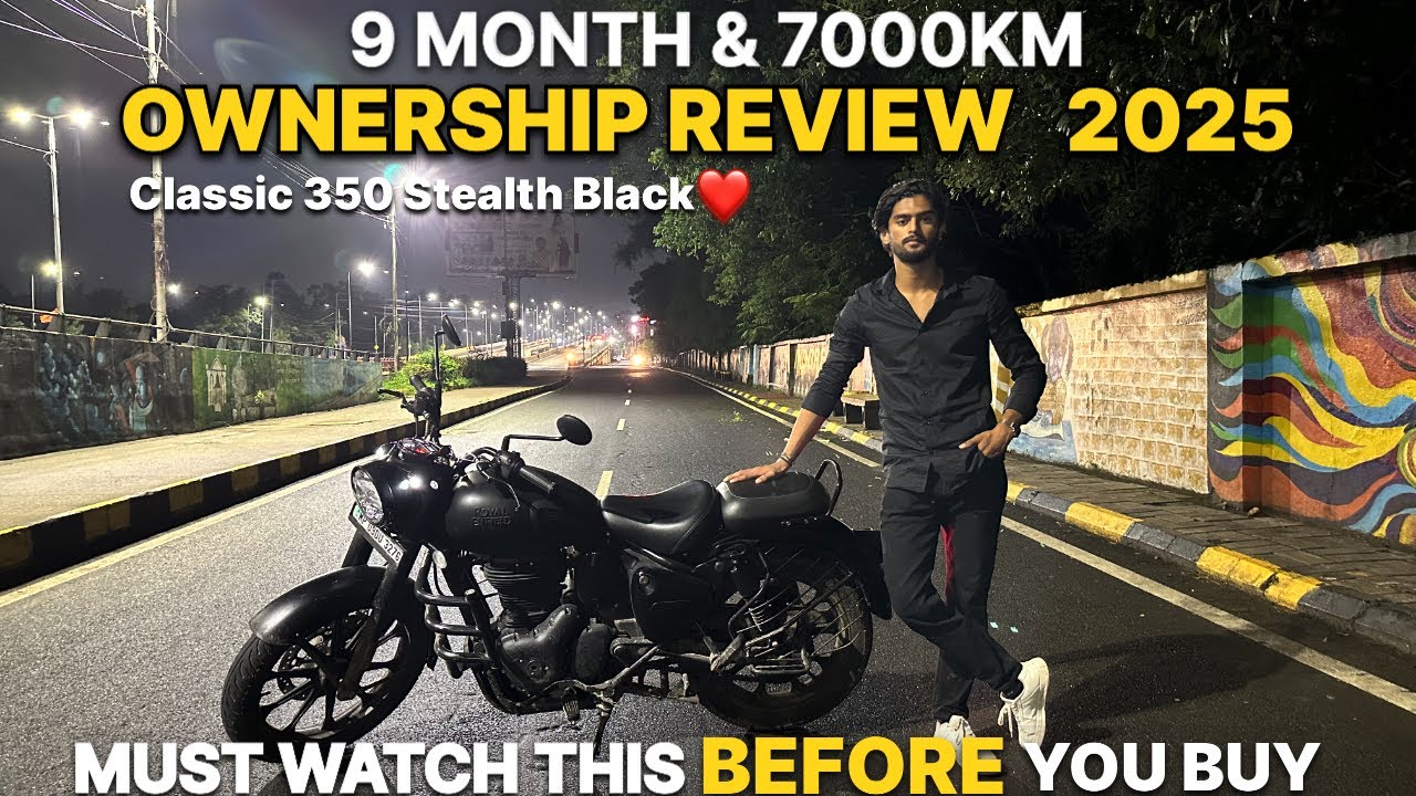 Classic 350  Ownership Review 2025❤️|   Royal Enfield Stealth Black| After 9 months & 7000Km|