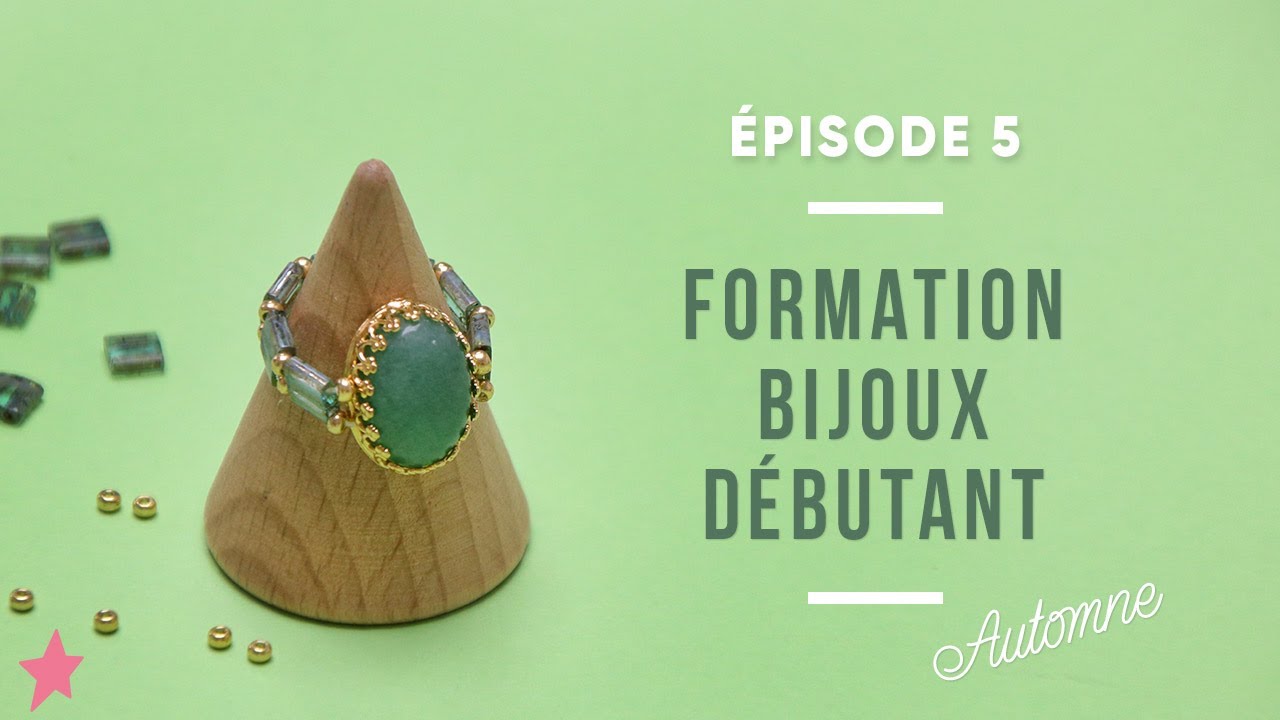 Leçon 5 : Créer une Bague Élastique avec un Serti pour Cabochon