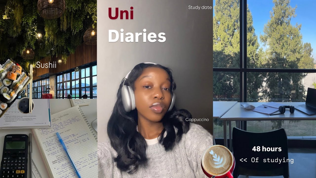 Uni Diaries | 48 HRS Study Vlog + Cafe’ + Trying Sushii + Morning walk