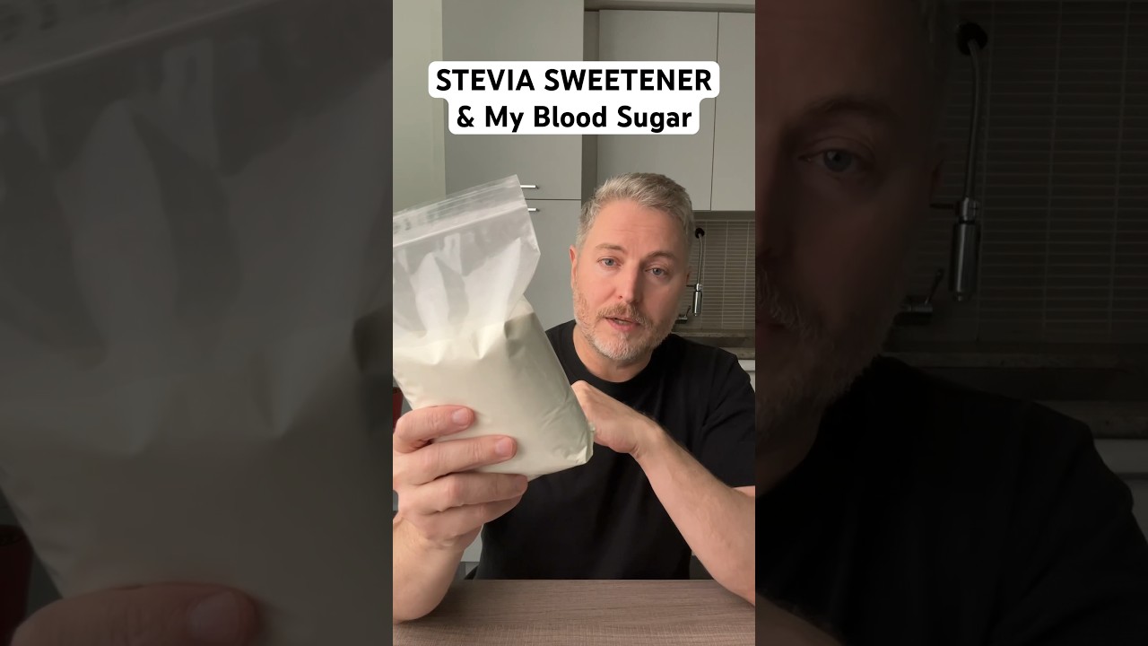 Stevia leaf sweetener and my blood sugar.  #bloodsugar #glucoselevels #insulinresistant1 ￼