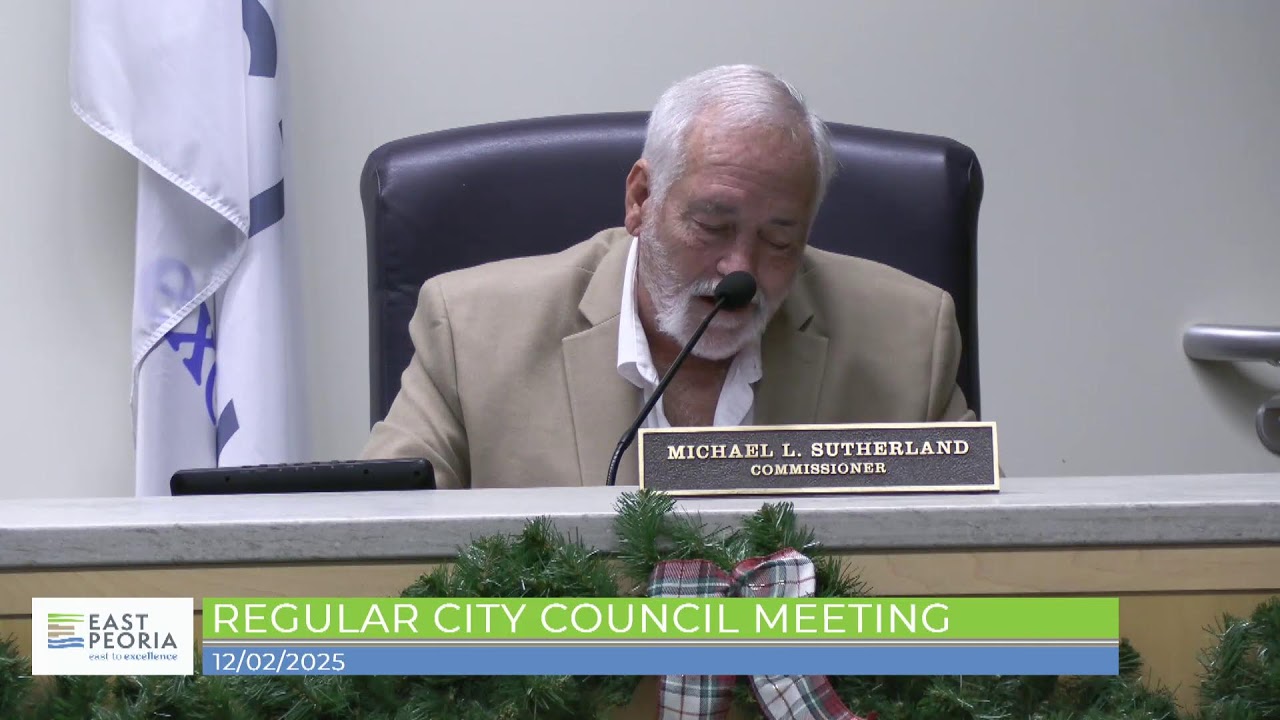 East Peoria City Council | Regular Meeting | 12/2/25