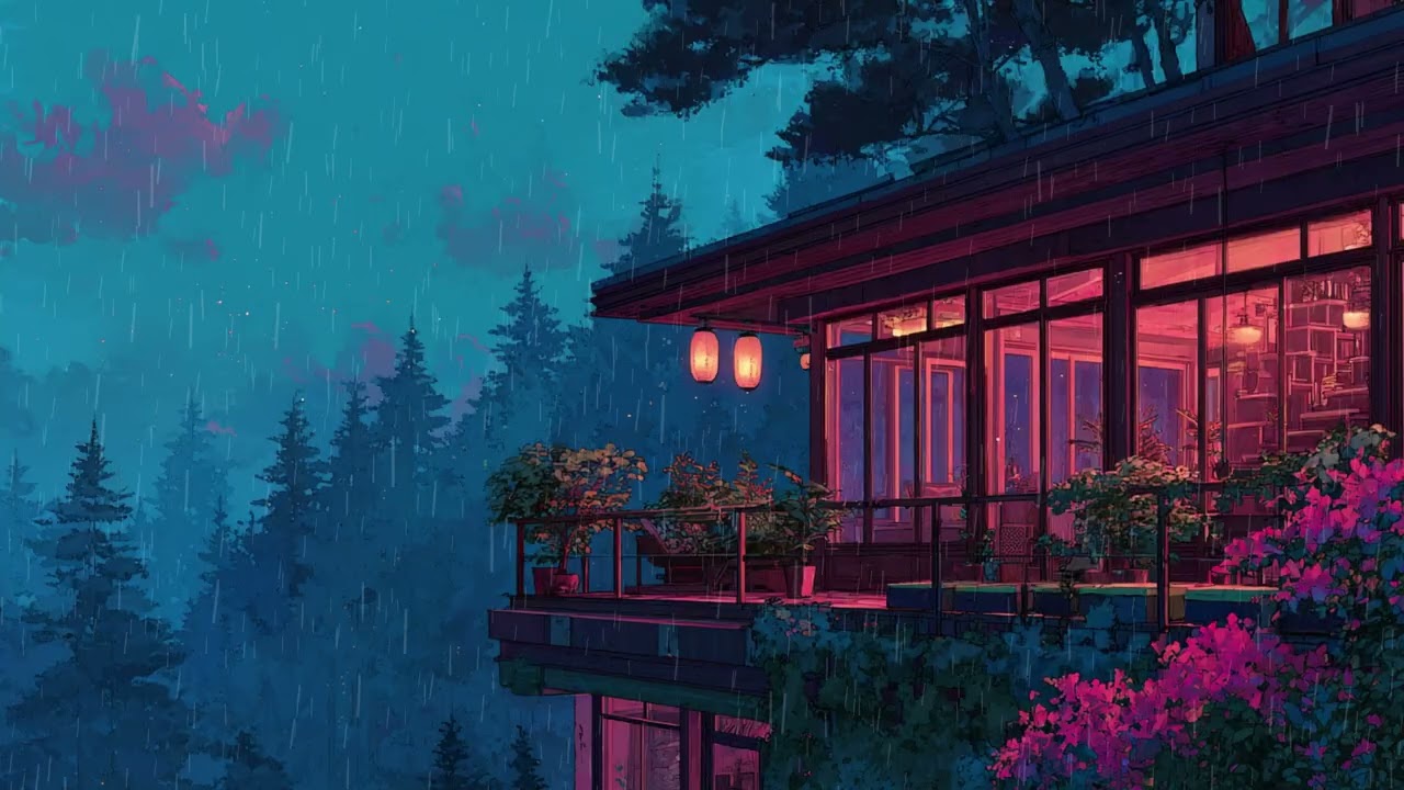 Jazz Night in the Rain | Chillin, Relaxing, Background Music
