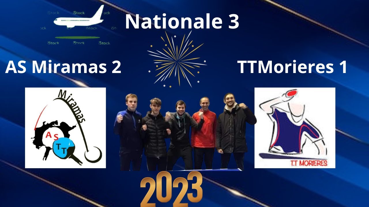 Nationale 3: TTMorières 1 VS AS Miramas 2