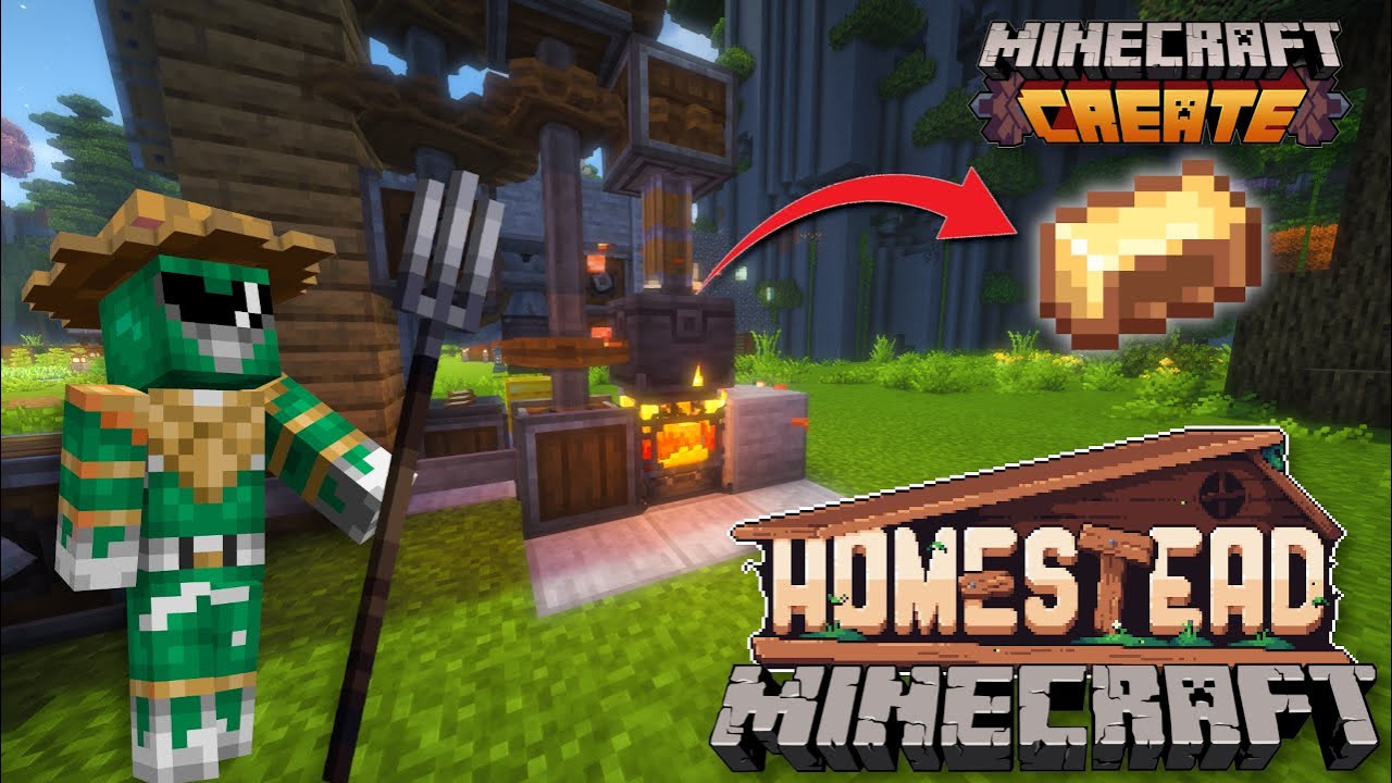 MESSING-Herstellung mit Create - Minecraft HOMESTEAD #028 (Deutsch/German)