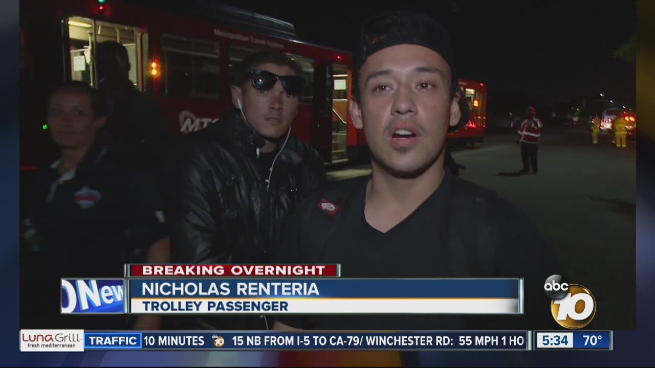 Passengers gets stuck on trolley