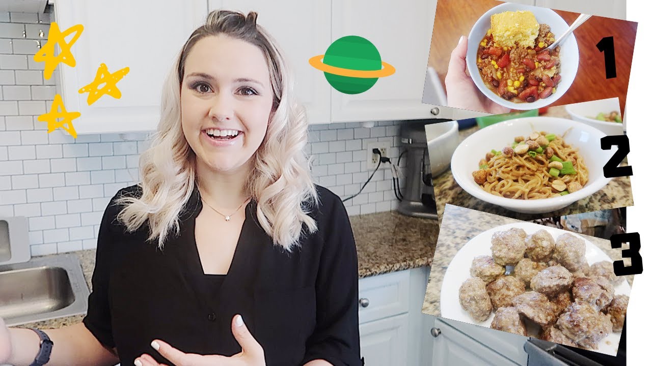 EASY DAIRY AND GLUTEN FREE MEAL IDEAS || CROCK-POT CHILI, THIA PEANUT NOODLES, MEATBALLS