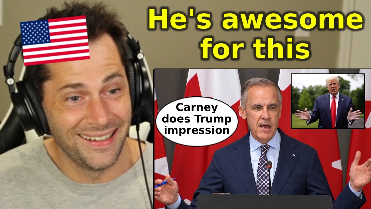 American Reacts to Mark Carney TROLLING Donald Trump