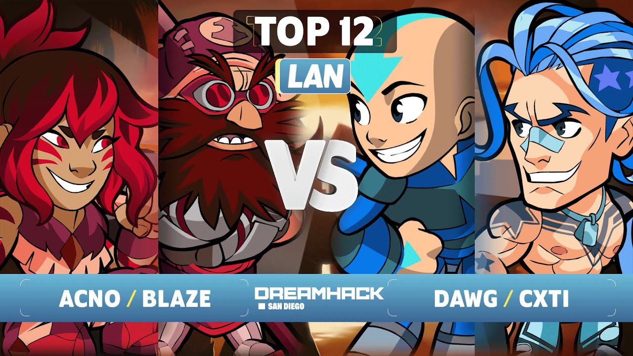 Acno & Blaze vs Dawg & Cxti - Top 12 - Dreamhack San Diego 2023 - LAN 2v2