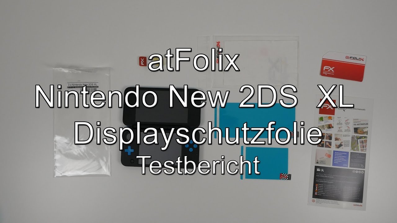 Testbericht: @Folix Nintendo New 2DS XL Displayschutzfolie (atFolix)