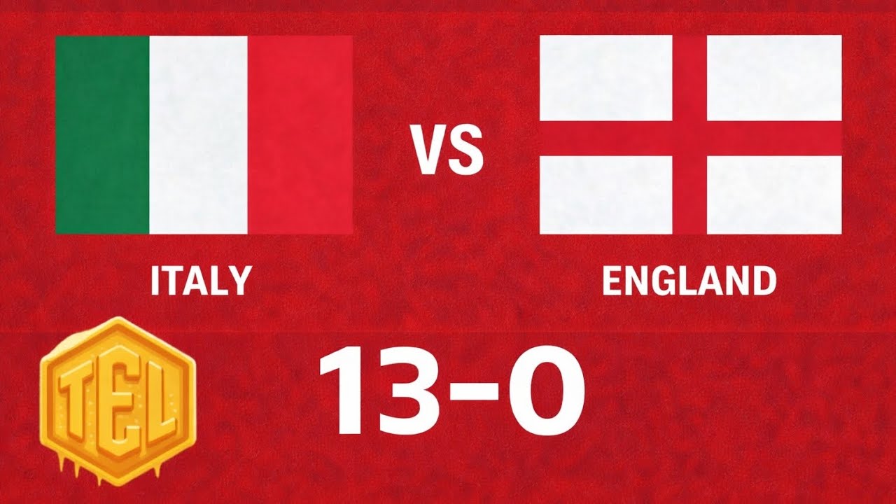 Italy 13-0 England | Matchday 16 [TEL]