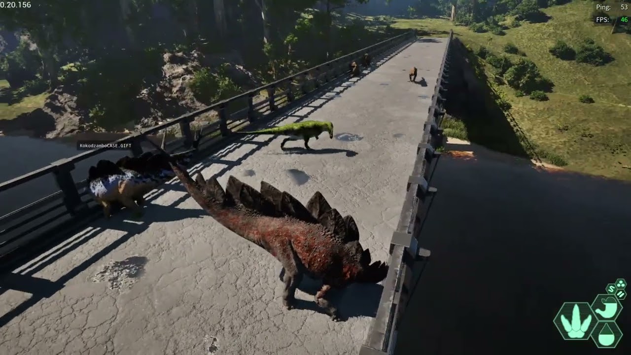 Young Stego vs 4 Ceras (THE ISLE)