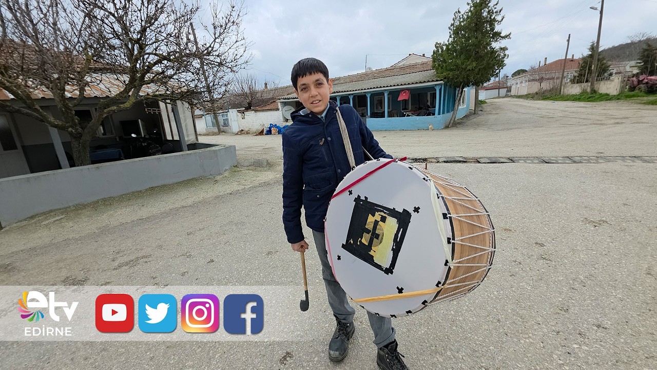 EDİRNE'NİN EN KÜÇÜK RAMAZAN DAVULCUSU 400 HANEYİ SAHURA KALDIRIYOR