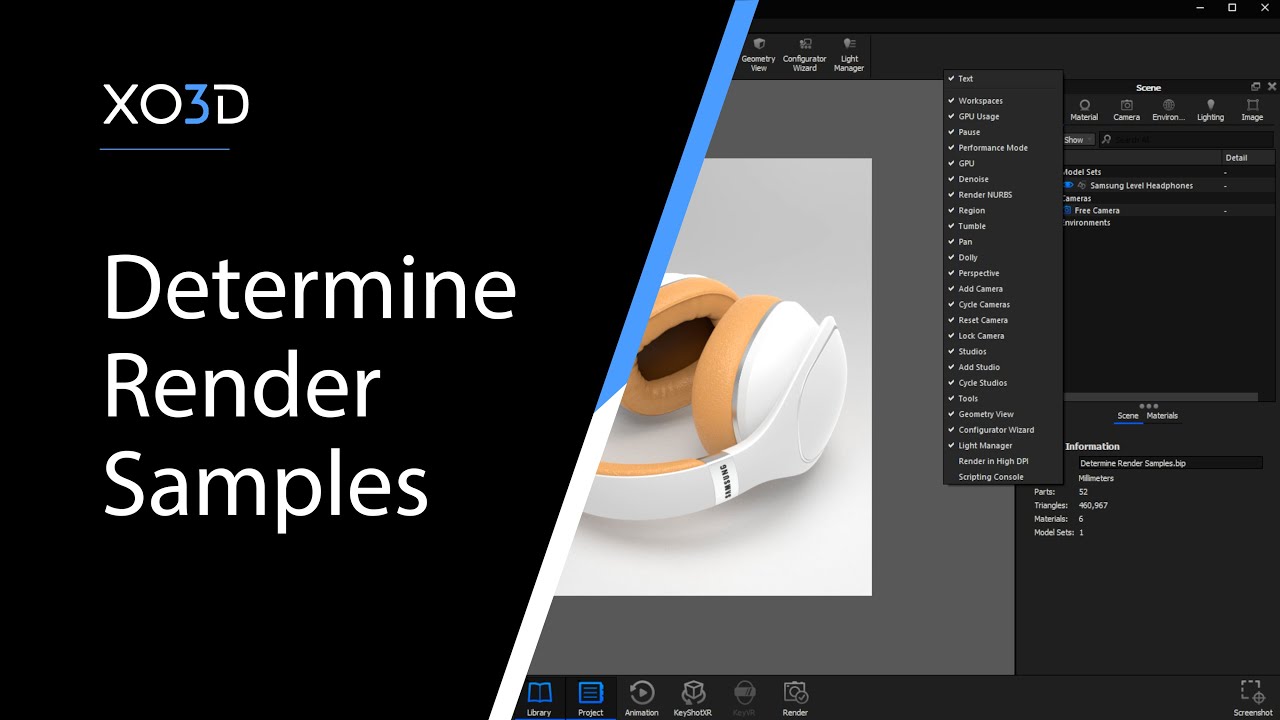 Keyshot Bitesize - Determining render samples for a clean render