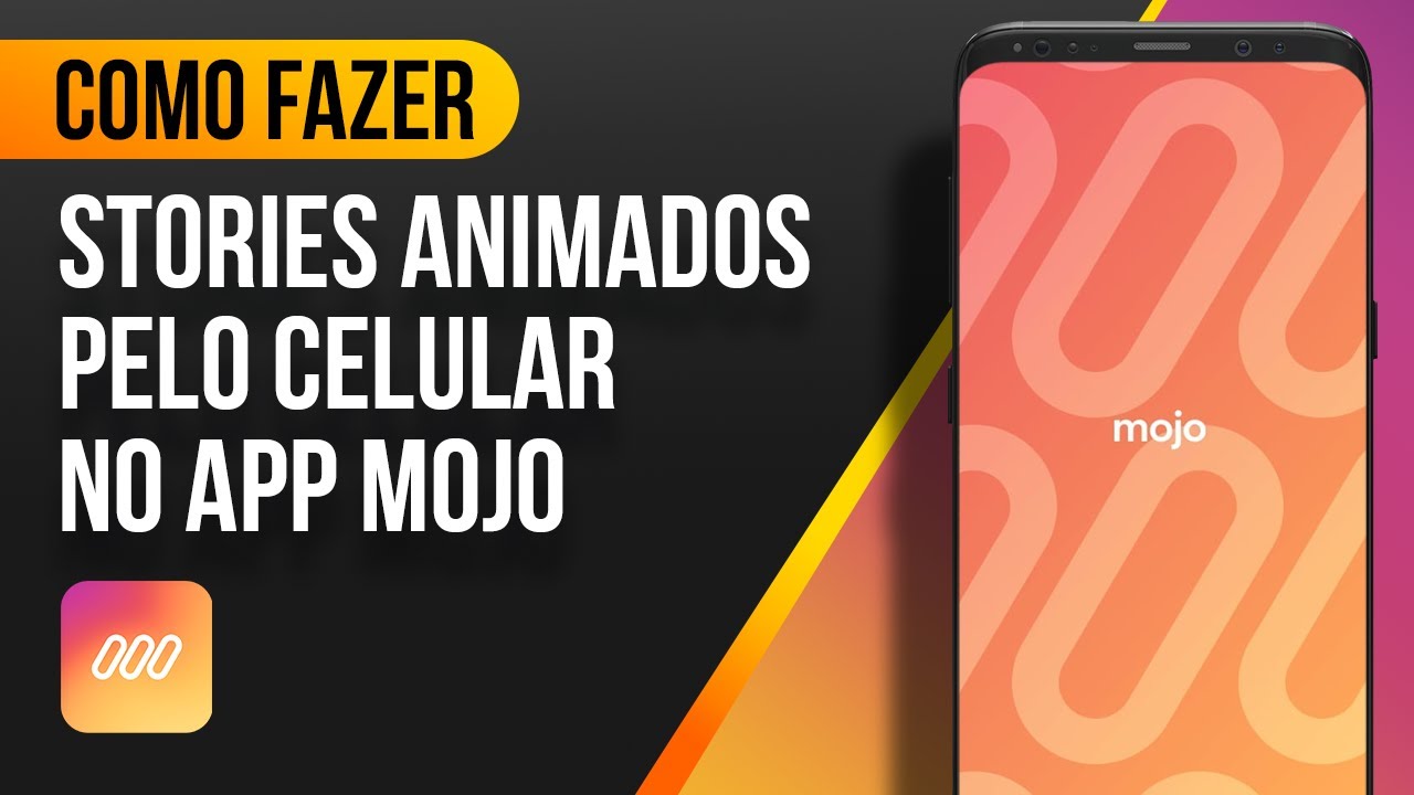 Como criar STORIES ANIMADOS PELO CELULAR no aplicativo MOJO