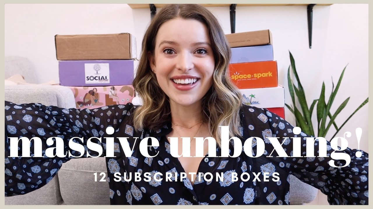 Unboxing and Reviewing 12 Popular Subscription Boxes! 2021 Edition!