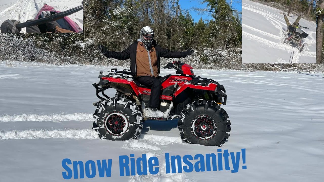 Mud Riders VS NC Blizzard! Snow Ride Special!