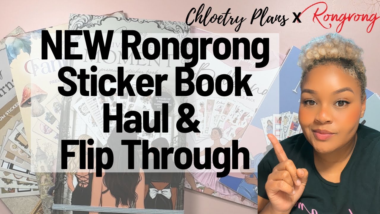 NEW Rongrong Sticker Book Haul & Flip Through | Chloetry Plans