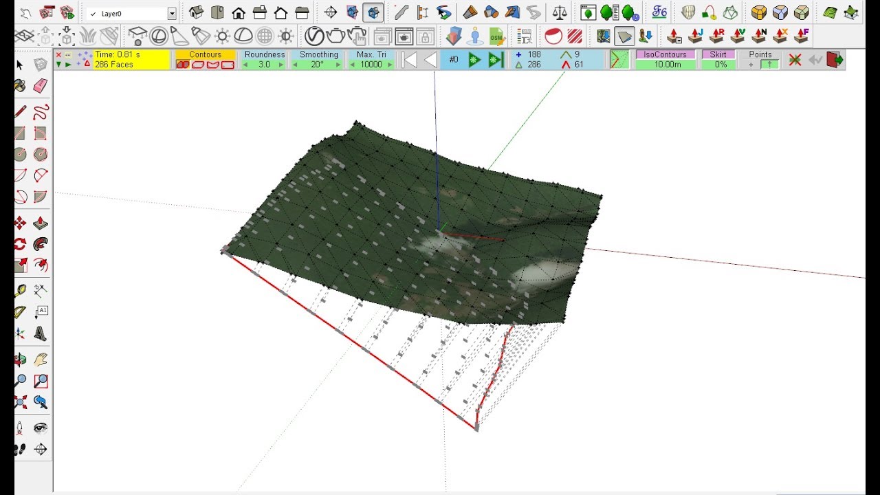 Como Importar imagen Satelital y Generar Curvas de Nivel en Sketchup 17