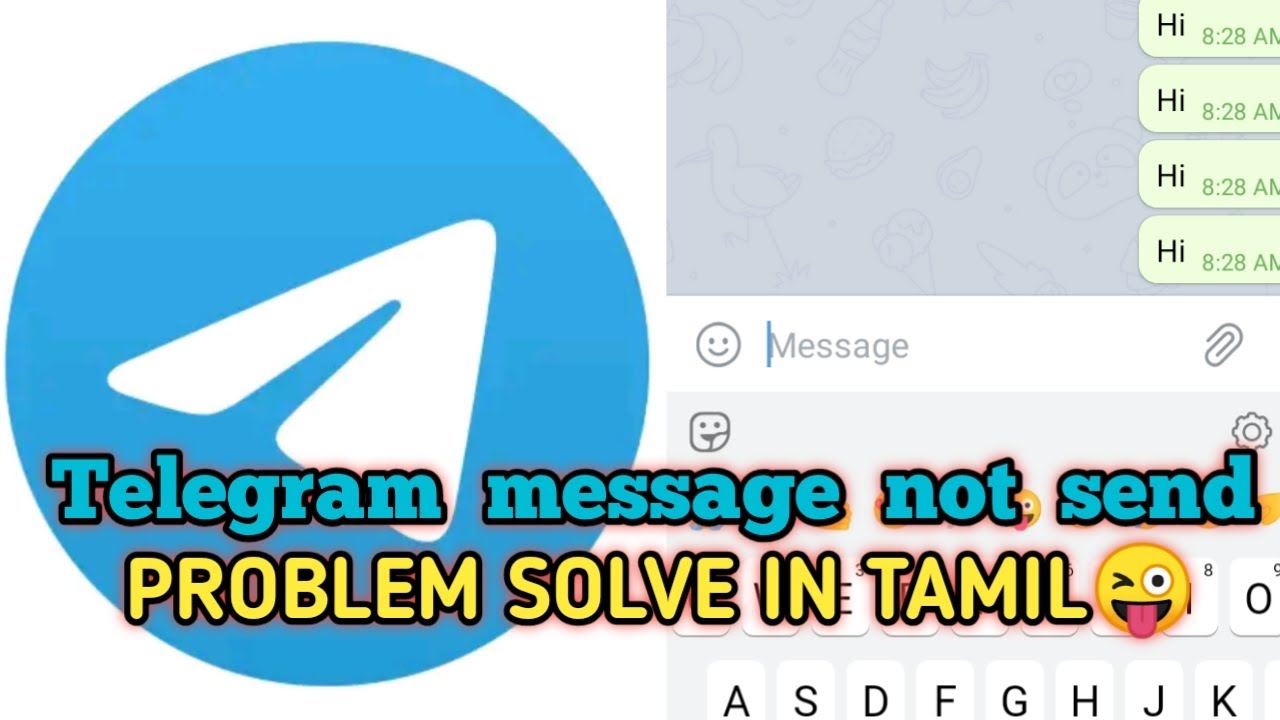 telegram app message not send problem solve tamil |Tech Tamil|