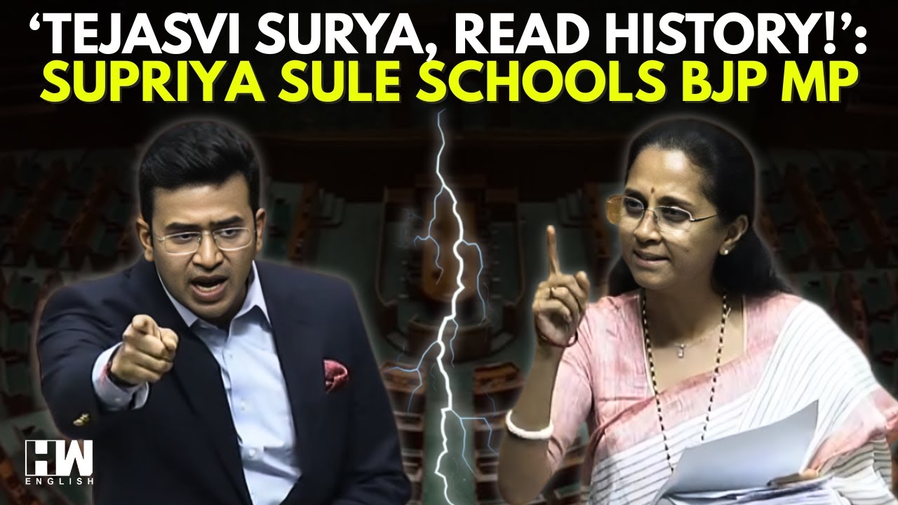 WATCH: Supriya Sule Shuts Down Tejasvi Surya, Tells Him To 