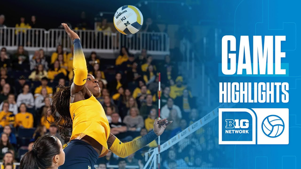 UCLA at Michigan | Highlights | Big Ten Volleyball | 11/26/2025