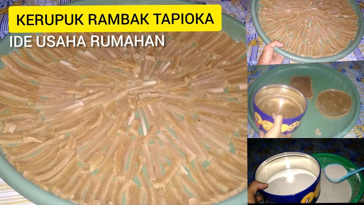 CARA MEMBUAT KERUPUK RAMBAK TAPIOKA RENYAH DAN ENAK UNTUK IDE BISNIS RUMAHAN