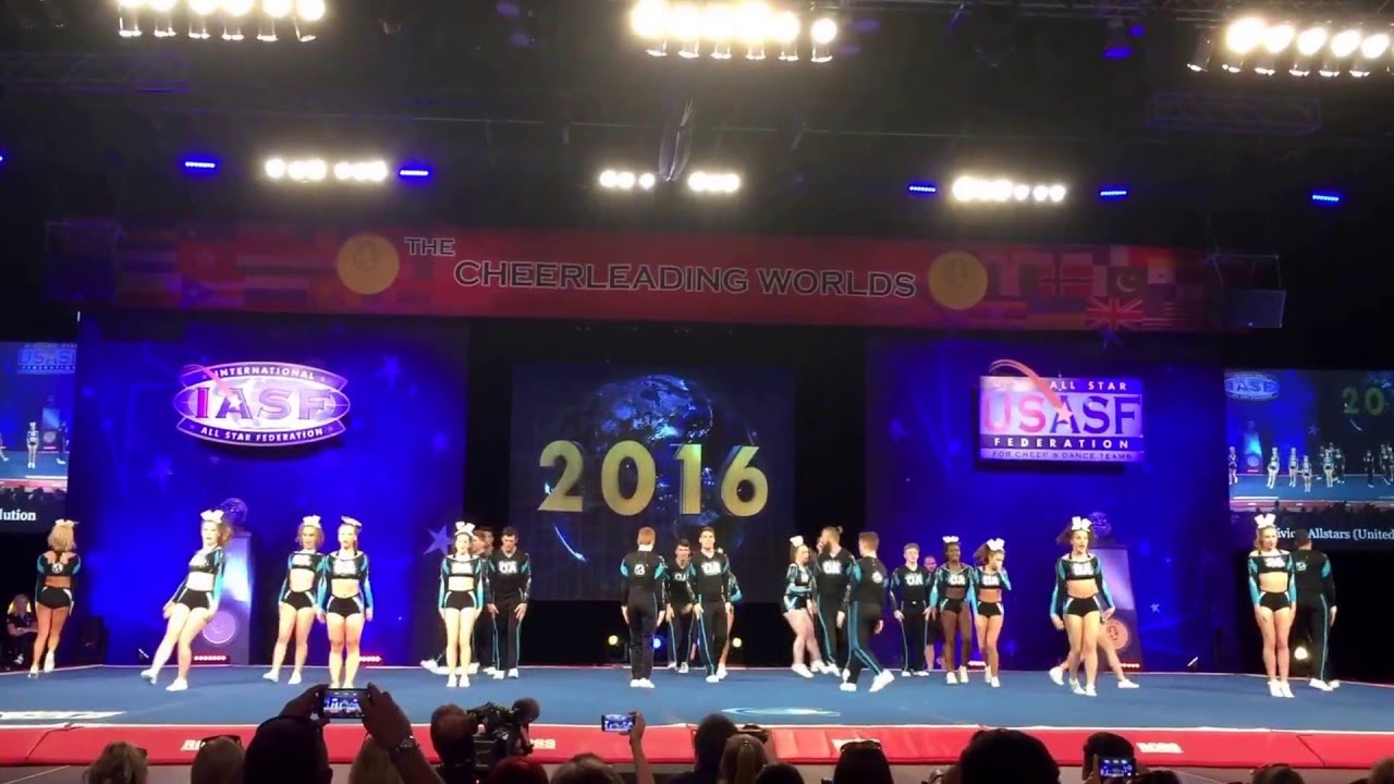 The Cheerleading Worlds 2016 Championship International Open Large Coed L5 Oblivion Revolution
