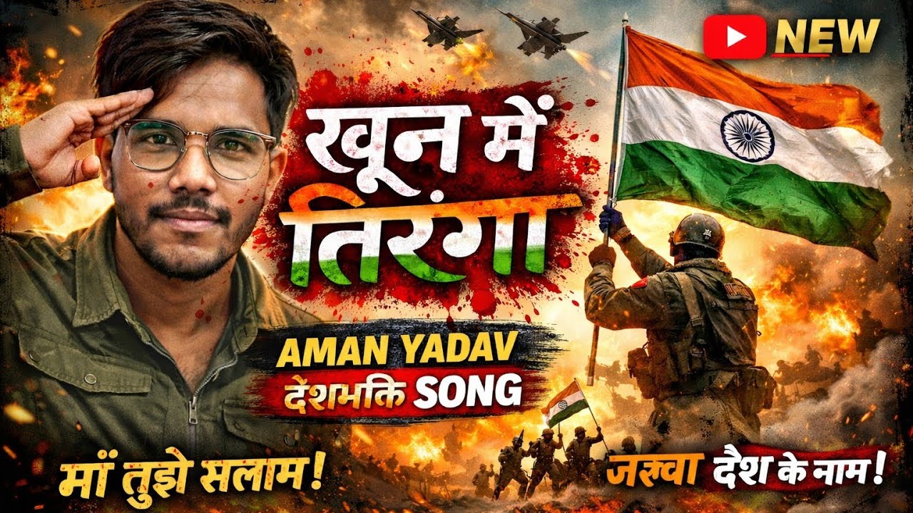 खून में तिरंगा 🇮🇳 | Inquilab Zindabad | Desh Bhakti Song | AMAN YADAV 🔥#deshbhaktisong #indianarmy