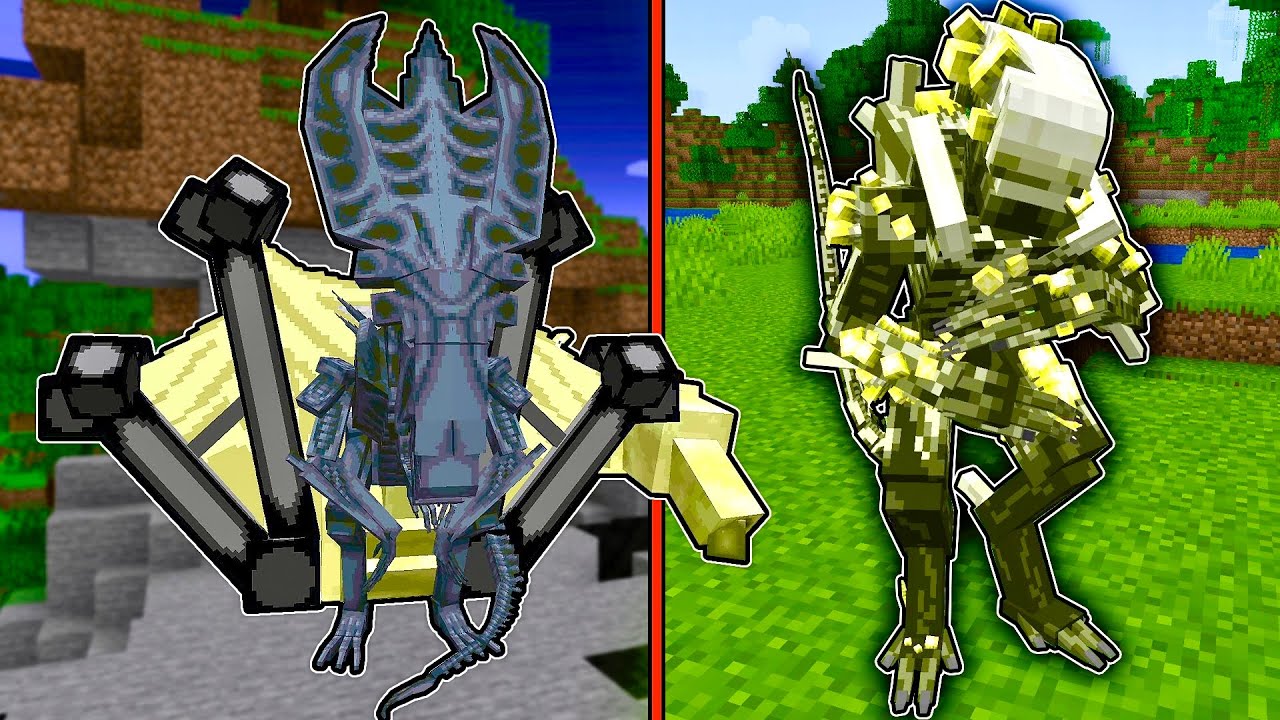 Alien mod update in Minecraft