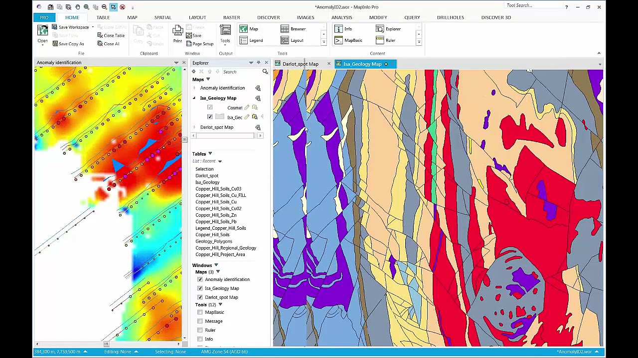 Exploration of MapInfo