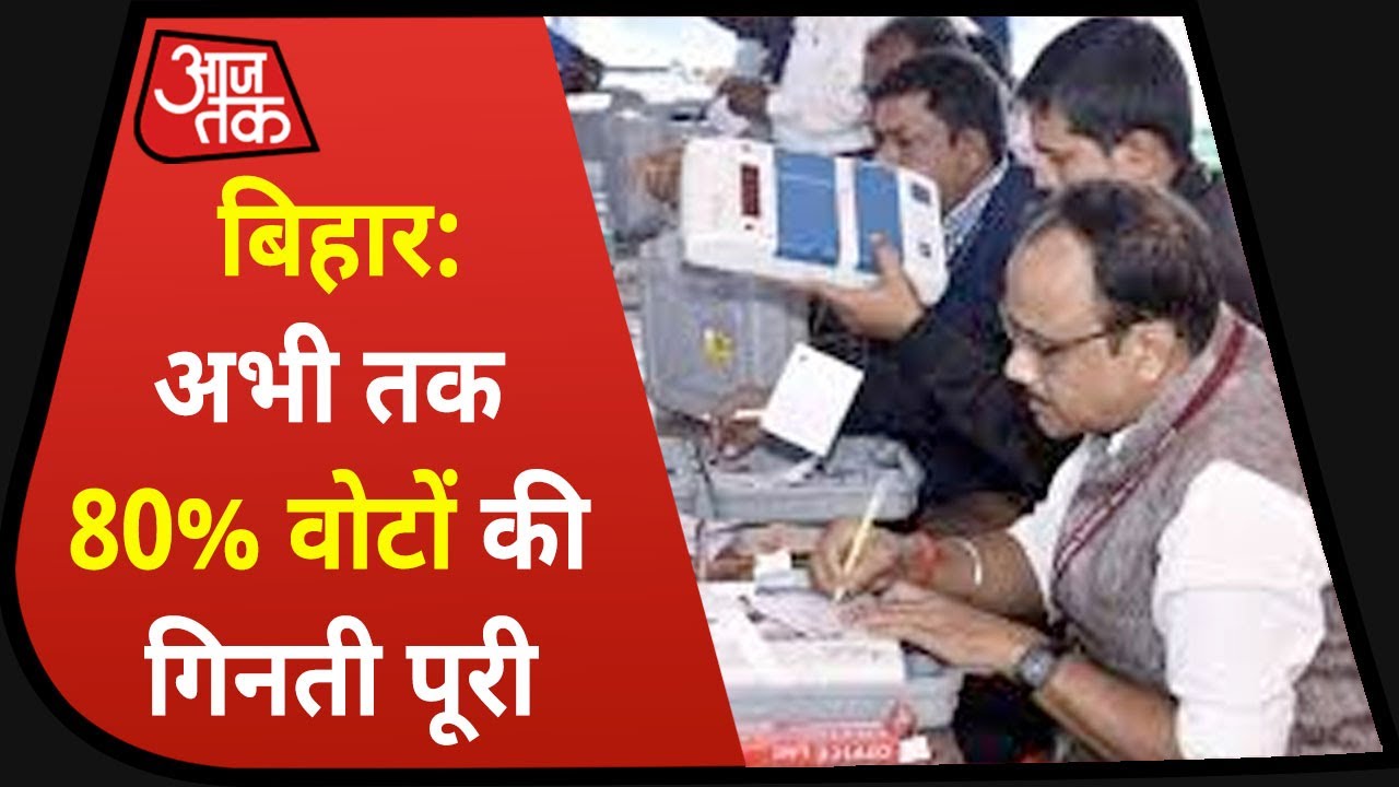 Bihar Election Result 2020: शाम 7:30 बजे तक 80% वोटों की गिनती पूरी| BREAKING
