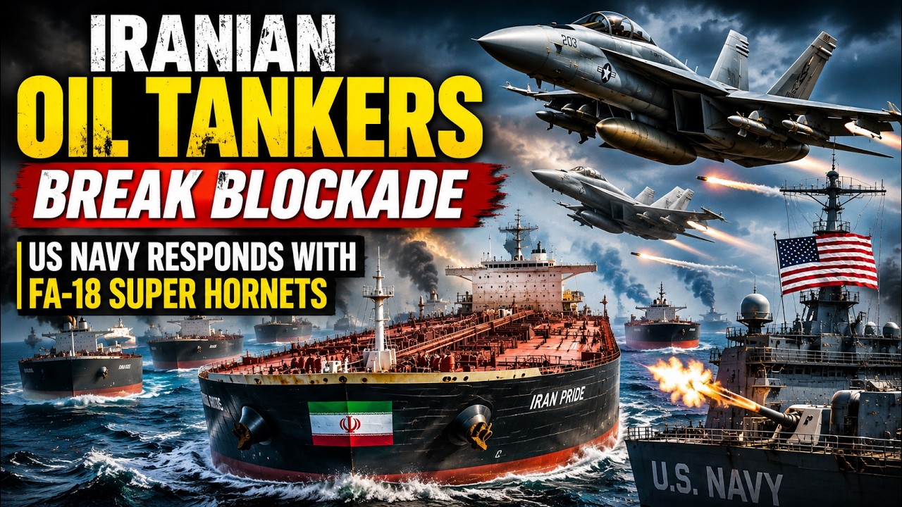 Iranian Oil Tankers Break Blockade &mdash; US Navy Responds with FA-18 Super Hornets