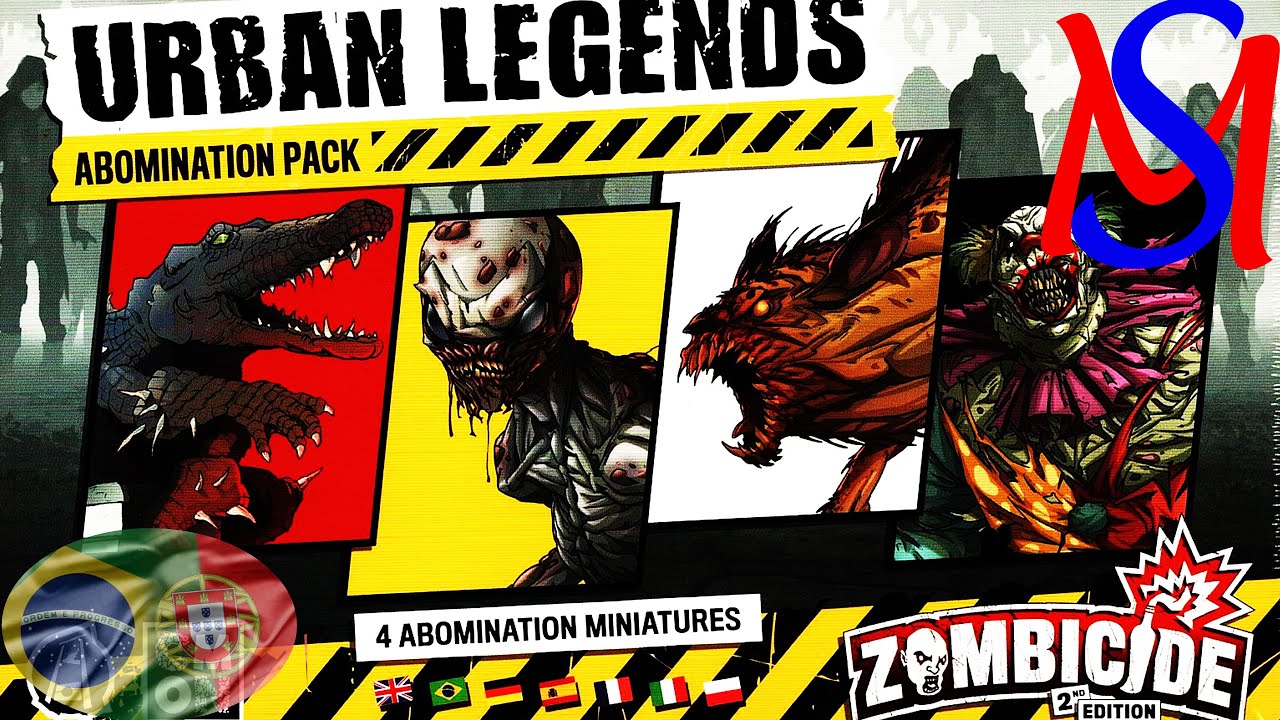 Unboxing do Urban Legends Abomination Pack - Expansão do Zombicide 2nd Edition