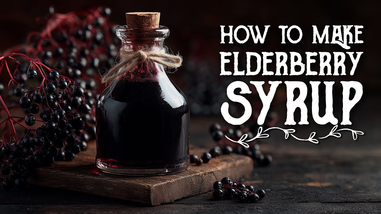 How to Make Elderberry Syrup for Winter - Bed, Bath & Broomsticks -Magical Crafting Witchcraft