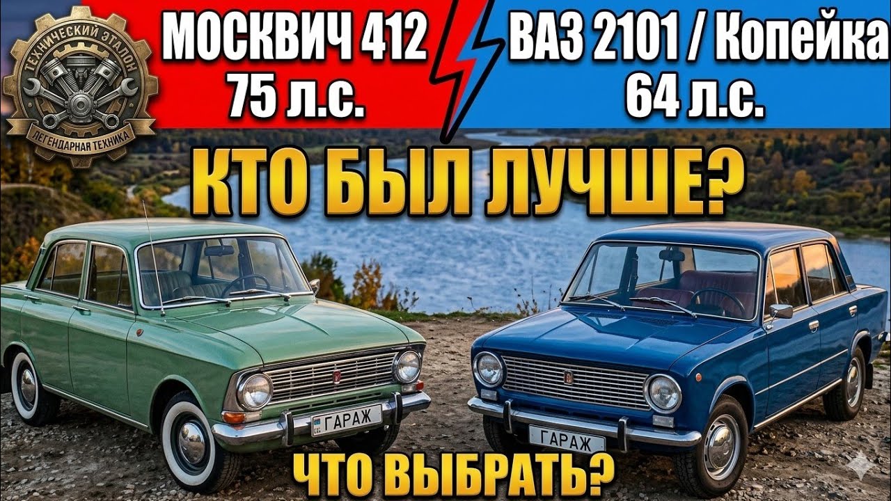 Москвич 412 vs Копейка &mdash; кто был лучше на самом деле?