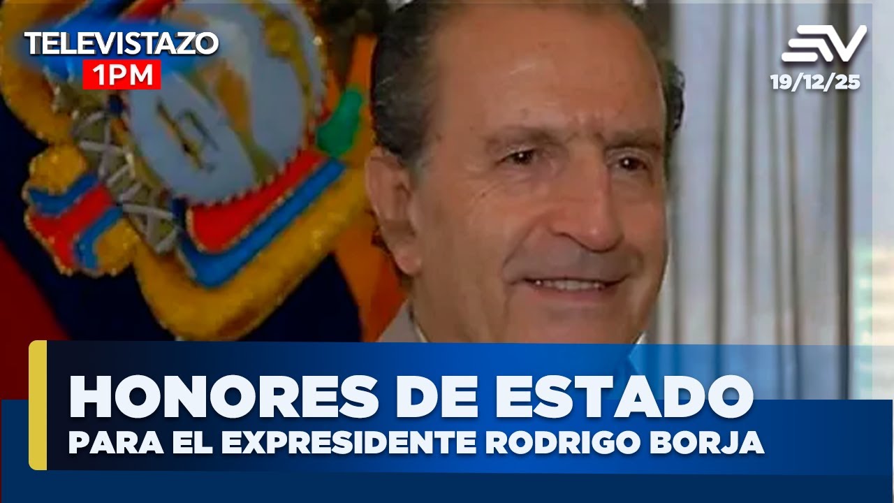 Honores de estado para el expresidente Rodrigo Borja | Televistazo 1PM Noticias 19 diciembre 2025
