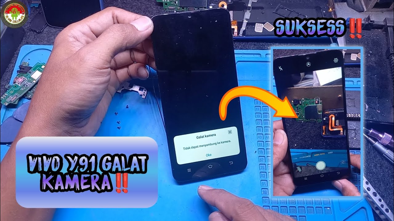 VIVO Y91 KAMERA BELAKANG TIDAK BERFUNGSI, VIVO Y91 GALAT KAMERA‼️