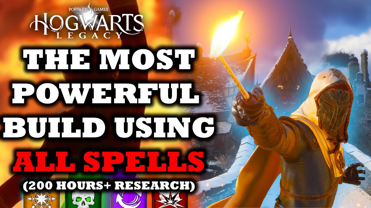 Самая мощная универсальная сборка в Hogwarts Legacy (больше всего комбинаций OP, наборов заклинан...