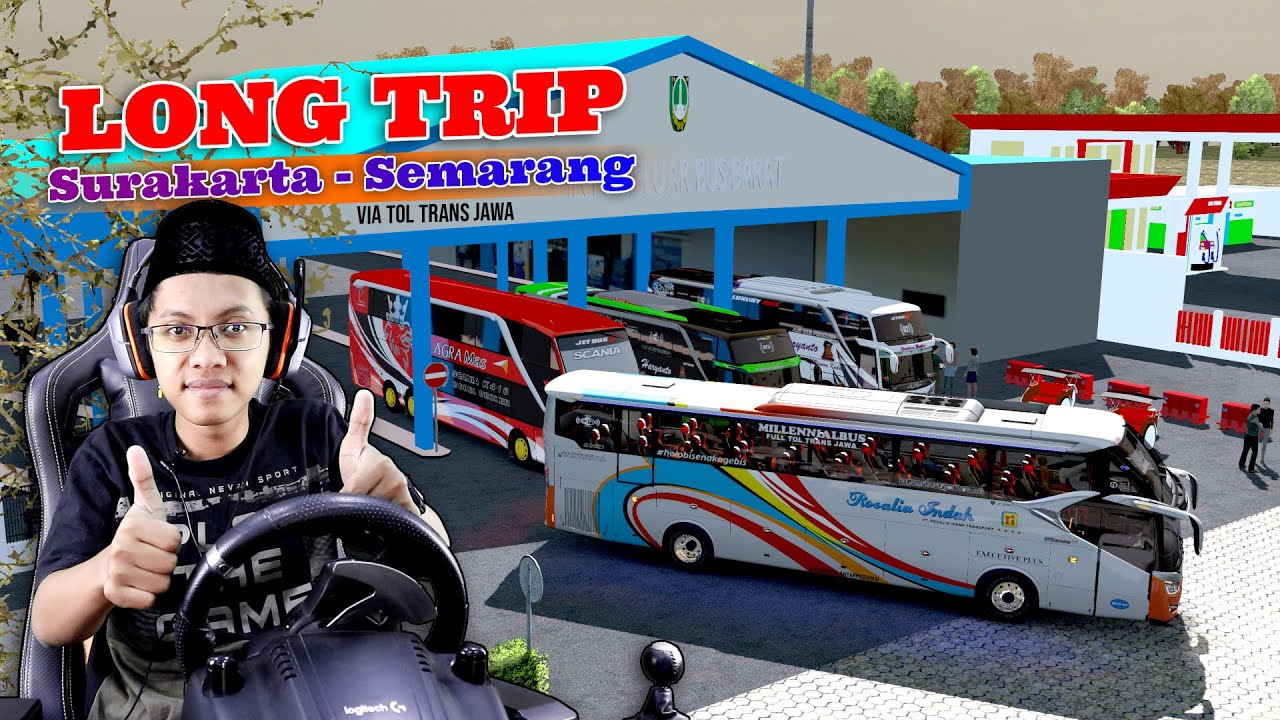 Long Trip Full Trans Jawa dengan bus Rosin SR2 XHD