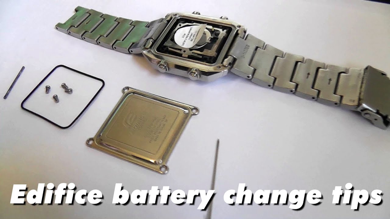 Casio Edifice watch battery replacement - EFD-1000