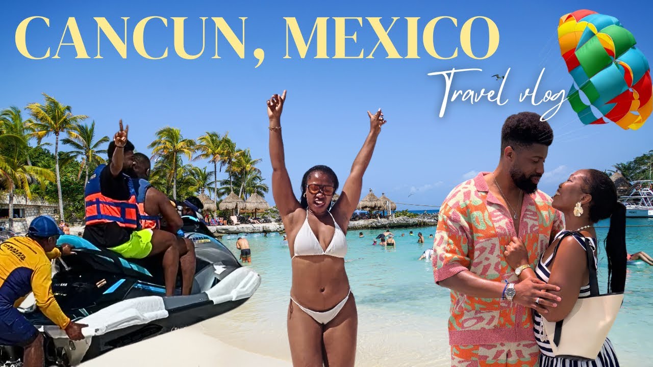 MEXICO TRAVEL VLOG🇲🇽: Exploring CANCUN- Amazing Nightlife, COCO BONGO, BEACH Day, Parasailing + Food