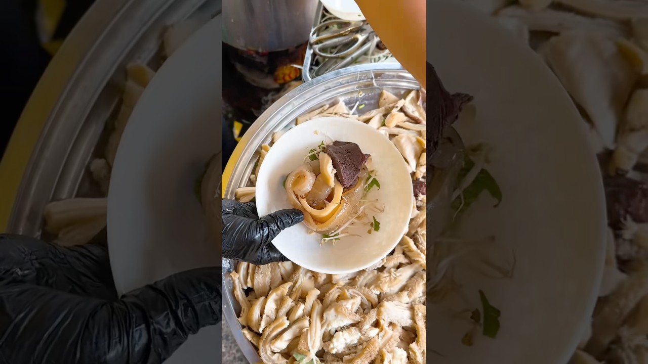 Cháo giò bò mix nạm lòng dồi 