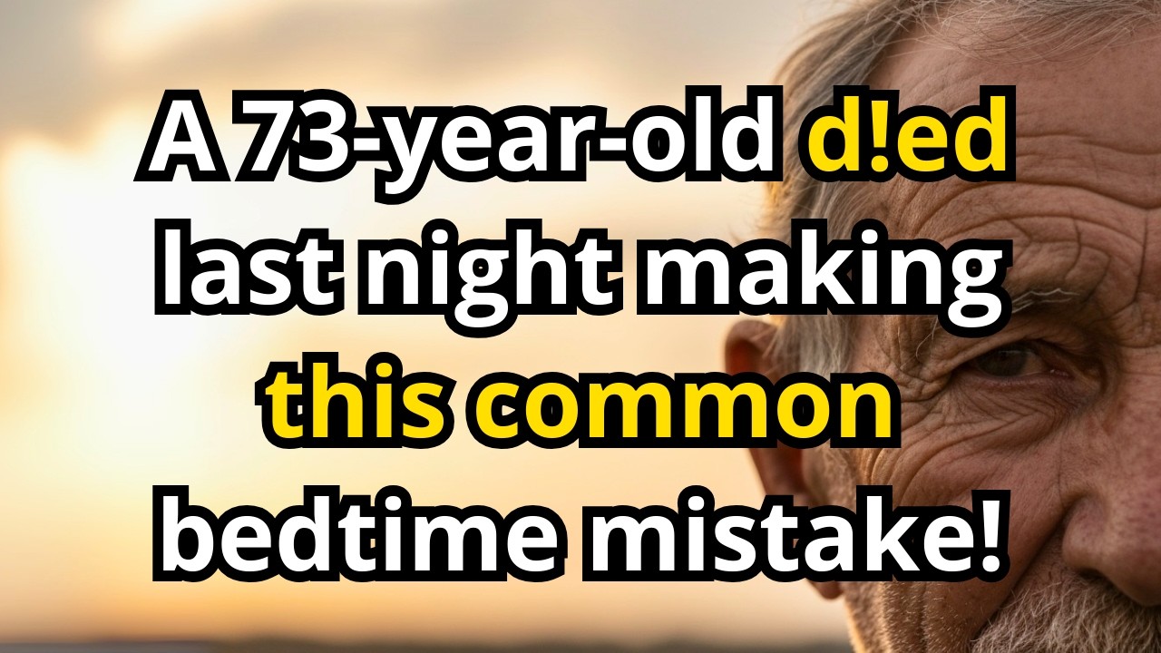 The Deadly Mistake 89% of Seniors Make Before Bed - A 73-Year-Old Died Doing This Last Night!