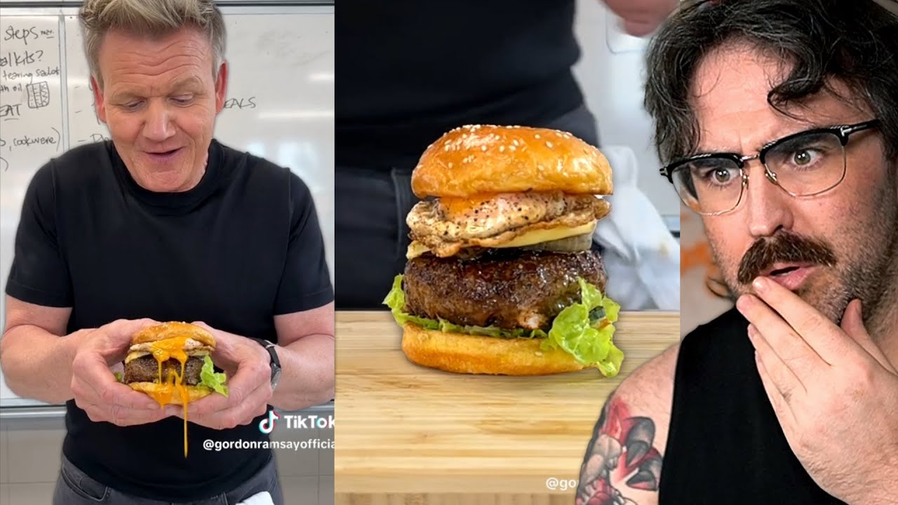 Gordon Ramsay Make Wagyu Burger And Gets Flamed