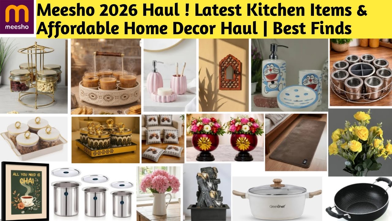 Meesho 2026 Haul ! Latest Kitchen Items & Affordable Home Decor Haul | Best Finds#meesho #meeshohaul