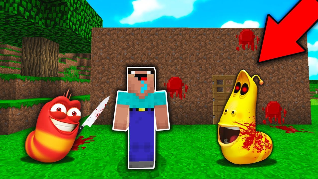 NOOB GẶP LARVA.EXE ẤU TRÙNG TINH NGHỊCH TRONG MINECRAFT!!