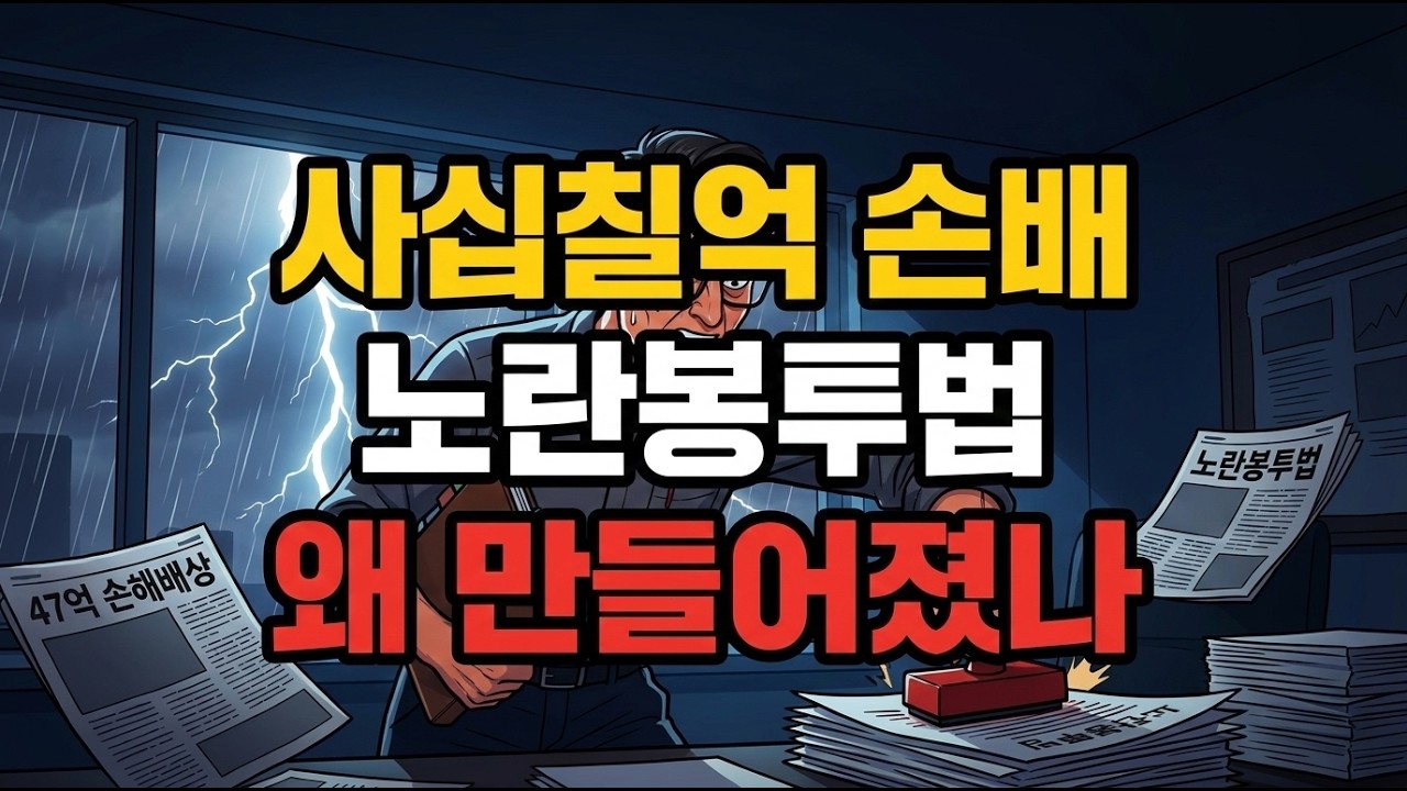 사십칠억 손해배상에서 시작된 노란봉투법