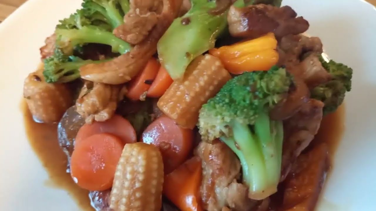 STIR FRY MIX VEGETABLES WITH PORK | FOR LUNCH ! @Swedkamayokitchen