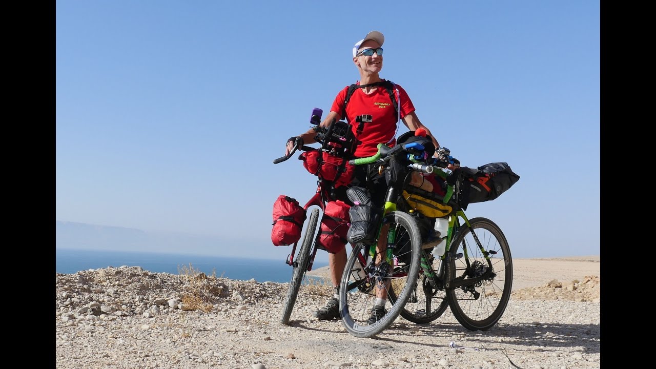 giordania in bici. sergio borroni  ralf kirchhoff.